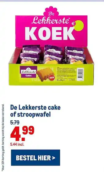 Makro De Lekkerste Cake Of Stroopwafel aanbieding