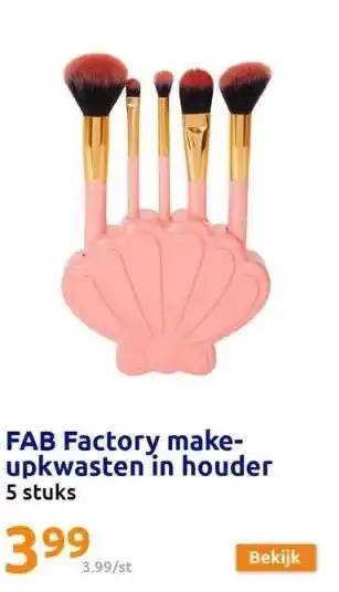 Action Fab factory make-upkwasten in houder aanbieding