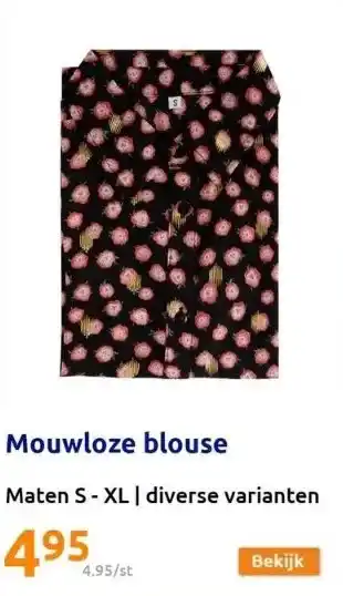 Action Mouwloze blouse aanbieding