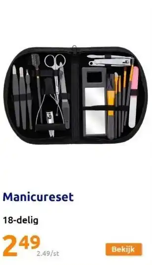 Action Manicureset aanbieding