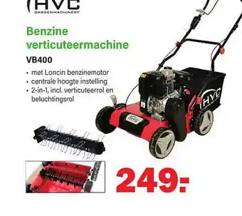 Van Cranenbroek Hvc benzine verticuteermachine vb400 aanbieding