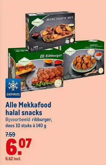 Makro Alle Mekkafood Halal Snacks aanbieding