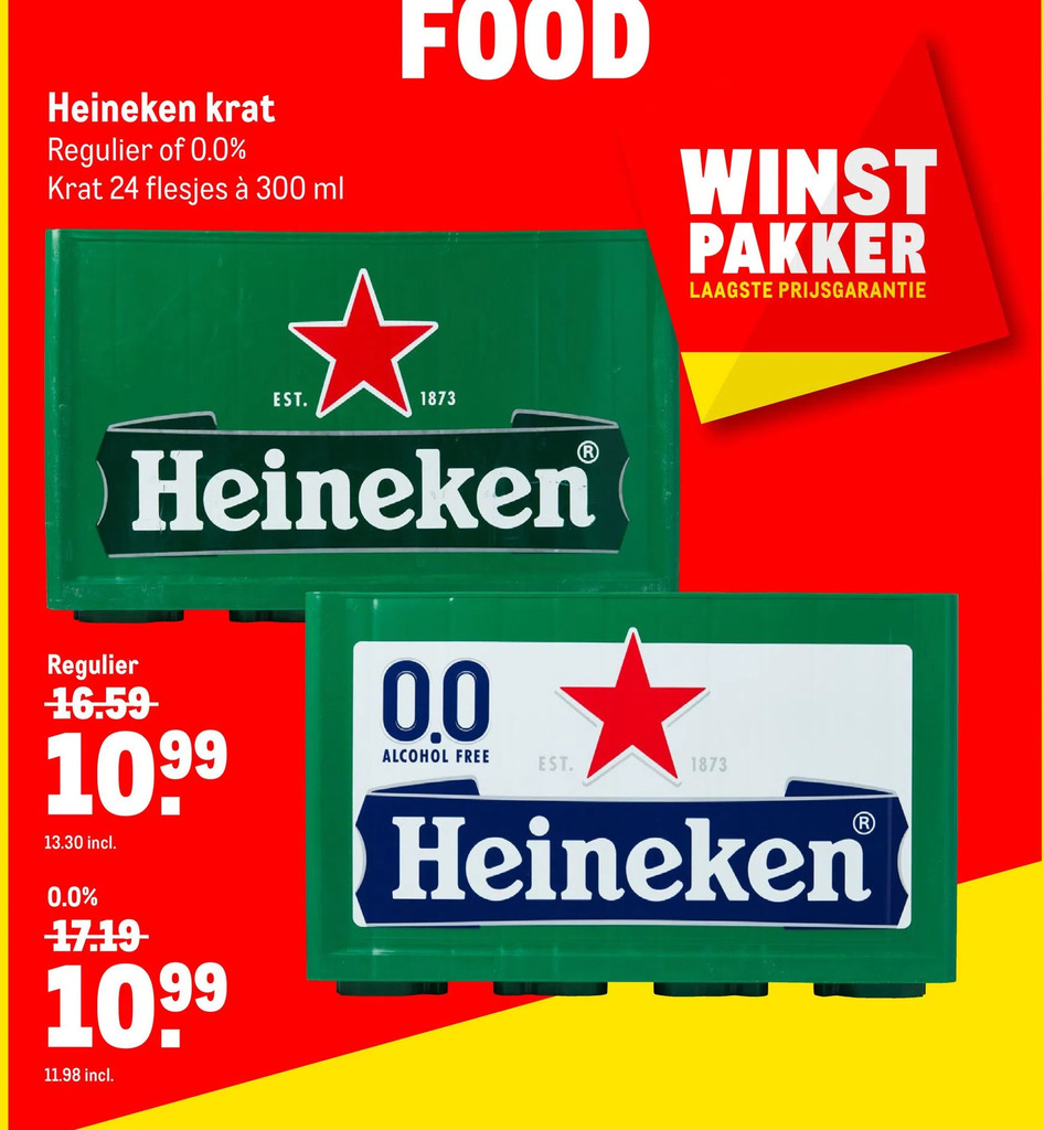 aanbieding heineken makro
