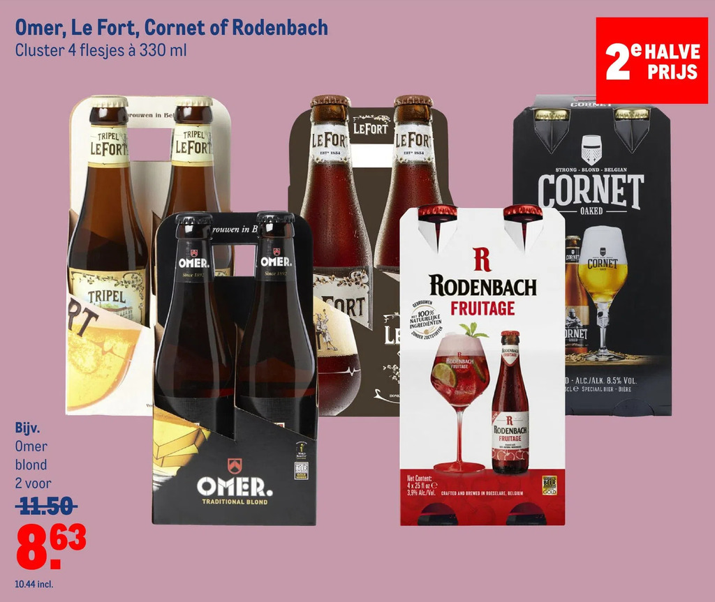 Omer, le fort, of rodenbach aanbieding bij Makro