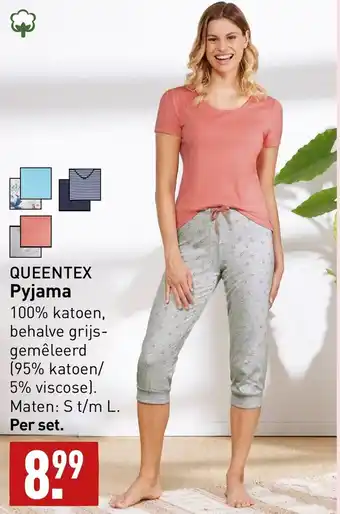 ALDI Queentex pyjama aanbieding