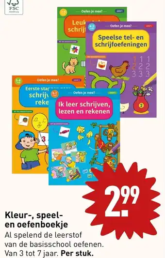 ALDI Kleur-, speel-en oefenboekje aanbieding