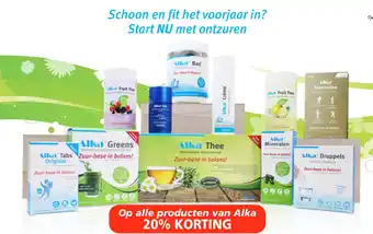 Gezondheidswinkel Libra Op alle producten van alka 20% korting aanbieding