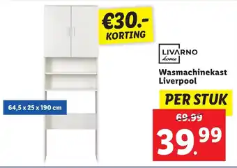 Lidl Livarno home Wasmachinekast Liverpool aanbieding