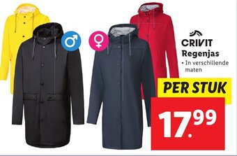 Lidl Crivit Regenjas aanbieding