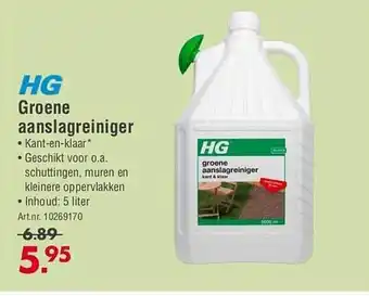 Enorm Hg groene aanslagreiniger 5 liter aanbieding