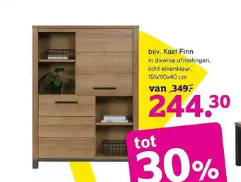 Leen Bakker Kast Finn aanbieding