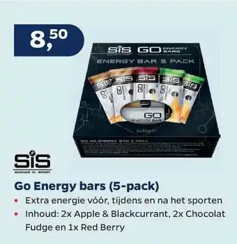 Bike Totaal Sis Go Energy Bars (5-Pack) aanbieding