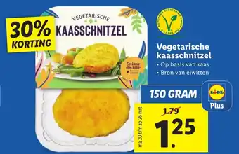 Lidl Vegetarische kaasschnitzel 150 gram aanbieding