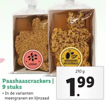 Lidl Paashaascrackers 210G aanbieding