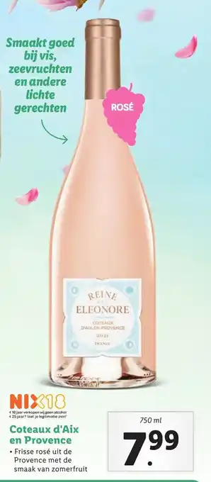 Lidl Coteaux d'Aix en Provence 750ML aanbieding