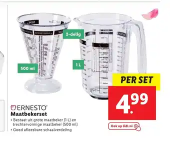 Lidl Ernesto Maatbekerset aanbieding