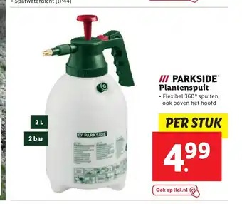 Lidl Parkside plantenspuit aanbieding