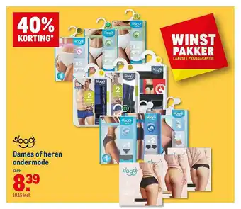 Makro Sloggi Dames Of Heren Ondermode 40% Korting aanbieding