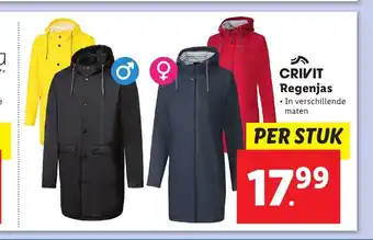 Lidl Crivit Regenjas aanbieding