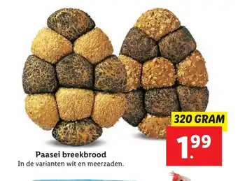 Lidl Paasei breekbrood 320 gram aanbieding