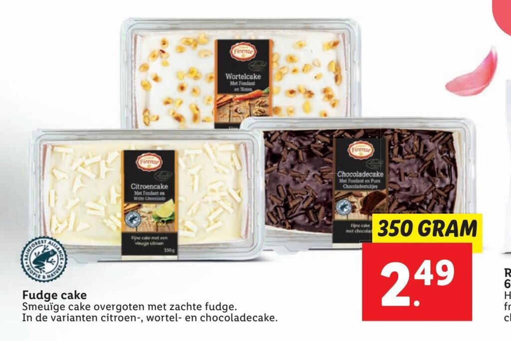 Fudge cake 350 gram aanbieding bij Lidl