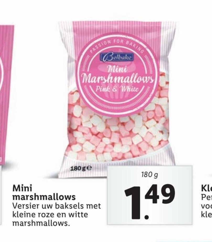 Mini marshmallows 180 g aanbieding bij Lidl