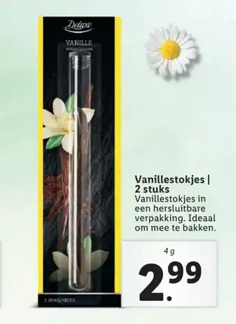 Lidl Vanillestokjes 4 g aanbieding