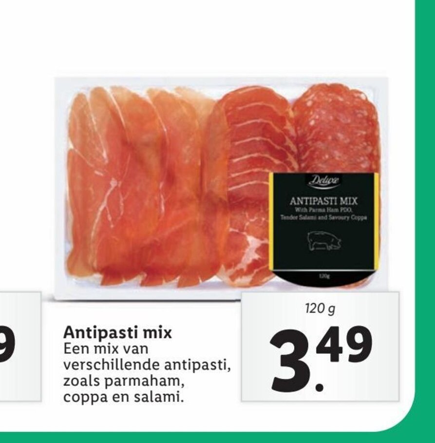 Antipasti mix 120 g aanbieding bij Lidl