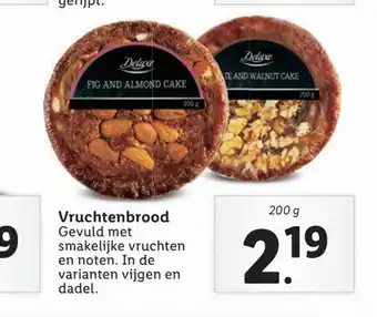 Lidl Vruchtenbrood 200 g aanbieding