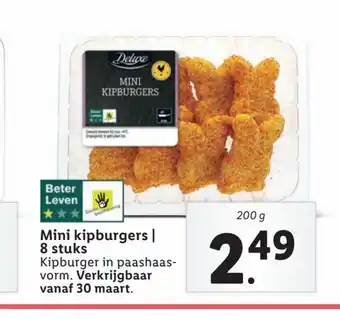 Lidl Mini kipburgers 200 g aanbieding