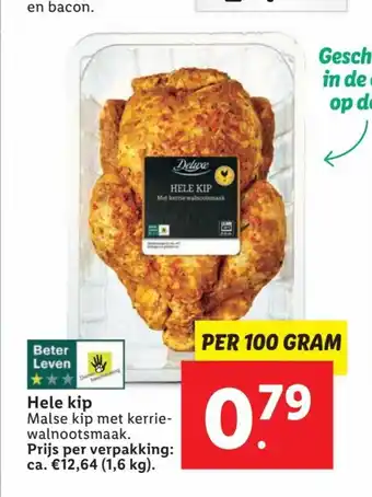 Lidl Hele kip 100 gram aanbieding