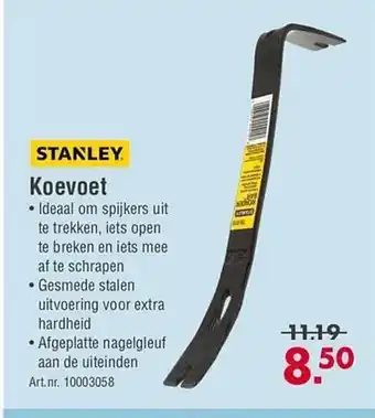 Enorm Stanley koevoet aanbieding