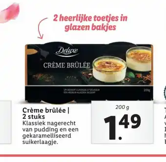 Lidl Creme brulee 200 g aanbieding