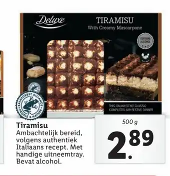 Lidl Tiramisu 500 g aanbieding