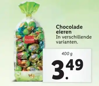 Lidl Chocolade eieren 400g aanbieding