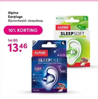 Drogisterij Visser Alpine earplugs aanbieding