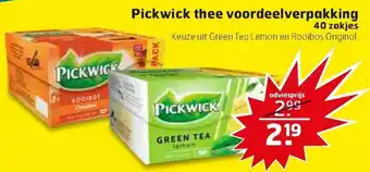 Trekpleister Pickwick thee 40st aanbieding