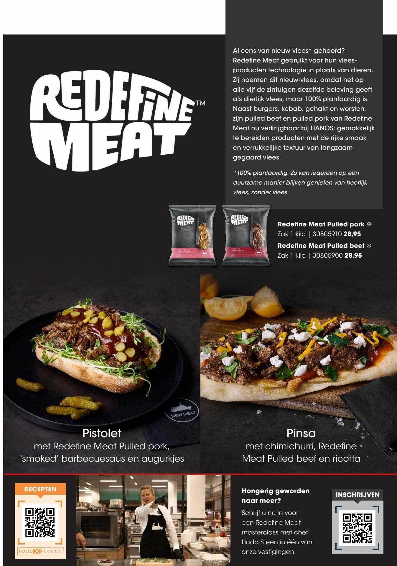 Redefine meat pulled pork of redefine meat pulled beef aanbieding bij HANOS