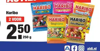 ALDI Haribo 250g aanbieding