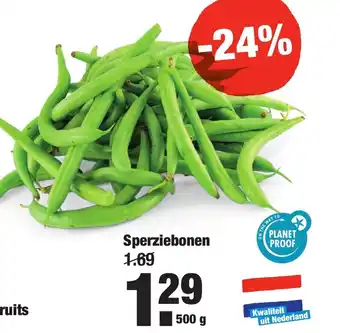 ALDI Sperziebonen 500 aanbieding