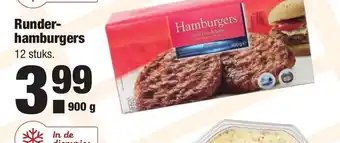 ALDI Runder hamburgers 900g aanbieding