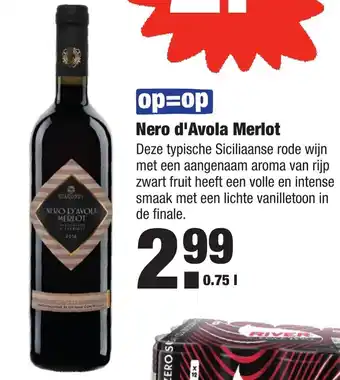 ALDI Nero d'avola merlot aanbieding