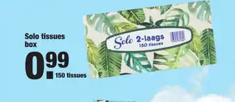 ALDI Solo tissues box aanbieding