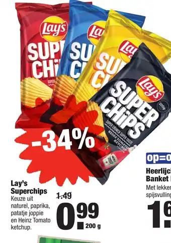 ALDI Lay's superchips 200g aanbieding