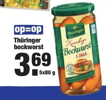 ALDI Thuringer bockworst aanbieding