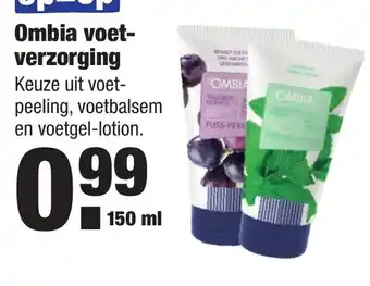 ALDI Ombia voet verzorging 150ml aanbieding