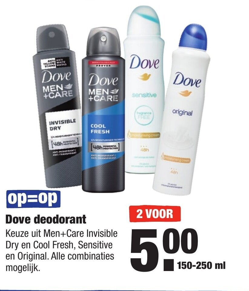 Dove deodorant aanbieding bij ALDI