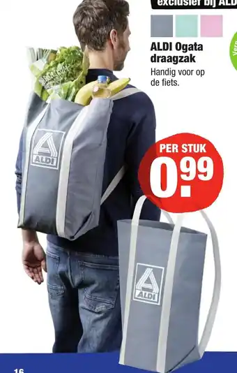 ALDI Ogata draagzak aanbieding