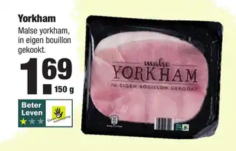 ALDI Yorkham 150g aanbieding