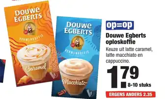 ALDI Douwe egberts oploskoffie aanbieding